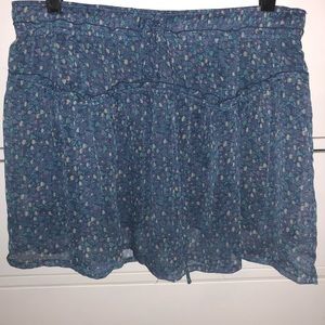 Blue floral American Eagle skirt